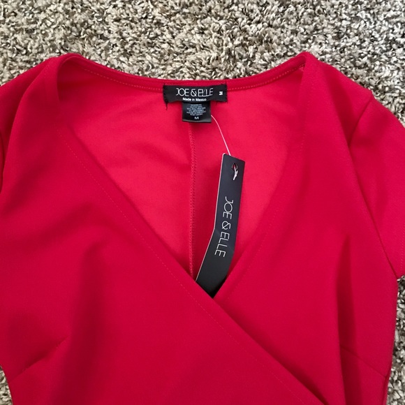 Casual red dress new size M - Picture 3 of 4